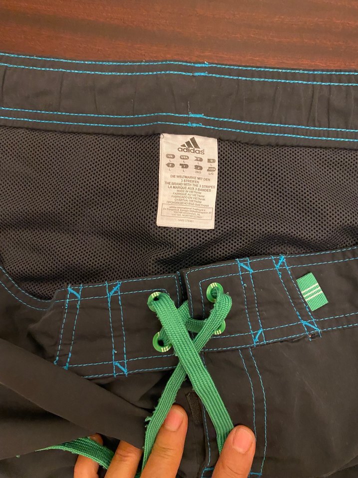 Adidas Desenli lacivert Erkek Şort Mayo - Görsel 2