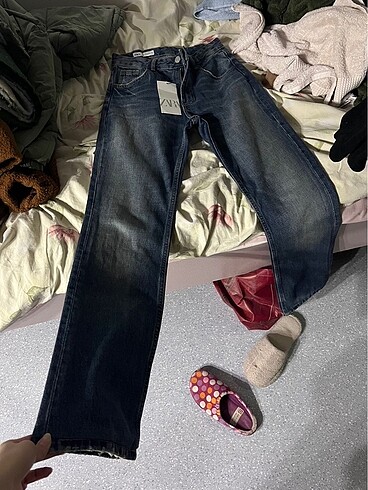 Zara Bootcut Orta Bel Jean
