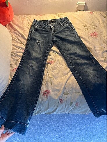 Black Orchid Düşük Bel Y2K Jean
