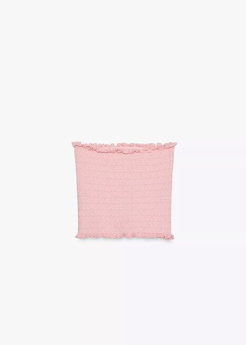 Zara Zara Örgü Straplez Crop Top