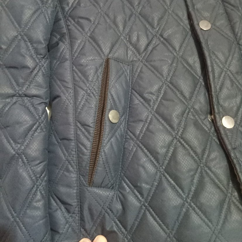 Düğmeli Lacivert Erkek Mont - Görsel 2