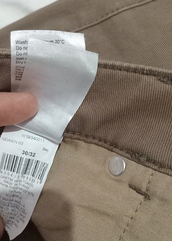 Kahverengi  jean Pantolon - Görsel 5