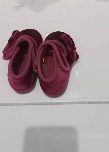Bordo Kız Çocuk Babet Ayakkabı - Görsel 2