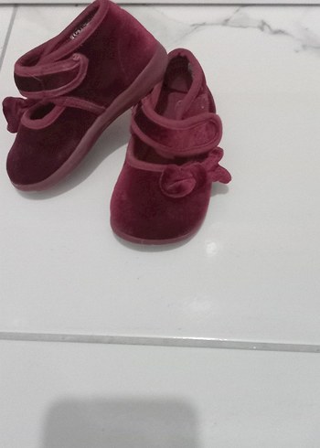 Bordo Kız Çocuk Babet Ayakkabı - Görsel 4