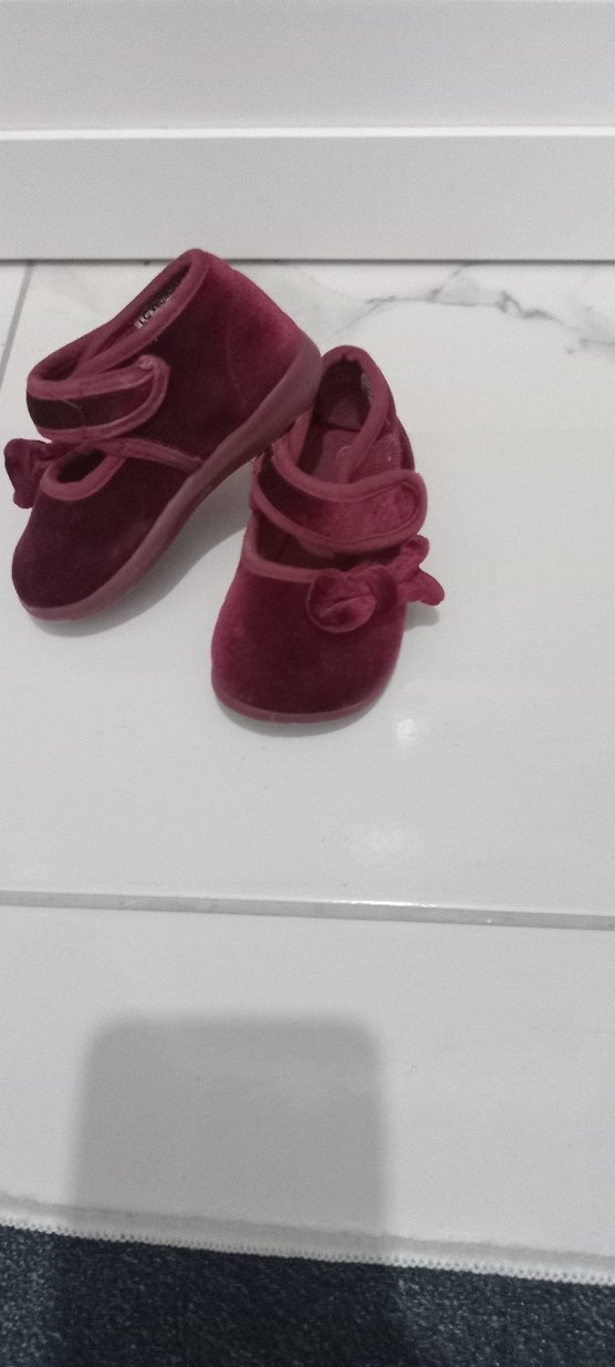 Bordo Kız Çocuk Babet Ayakkabı - Görsel 4