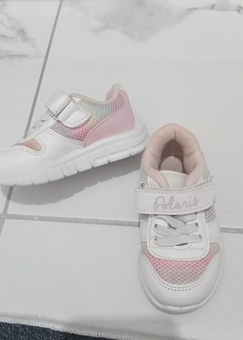 Kız Çocuk Pembe Velcro Spor Ayakkabı - Görsel 2