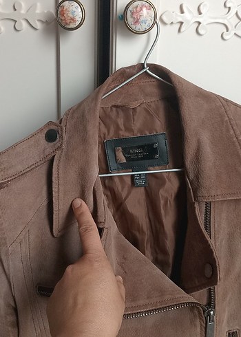 Kahverengi Süet Kadın Deri Ceket - Görsel 3