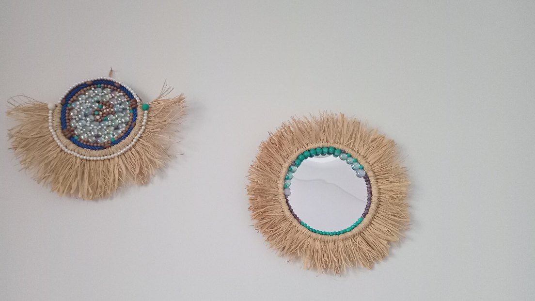 Boncuklu Bohem Kadın Duvar ve Kapı Aksesuari - Görsel 3