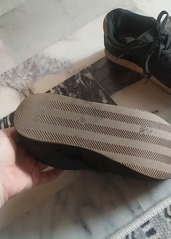 Diğer Siyah Bağcıklı Street Style Kadın Spor Ayakkabı
