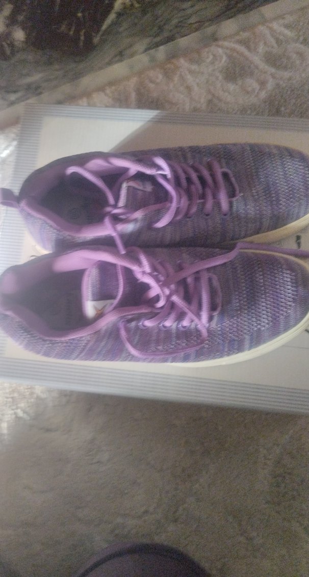 Mor Bağcıklı Stiletto Topuklu Kadın Spor Ayakkabı - Görsel 3
