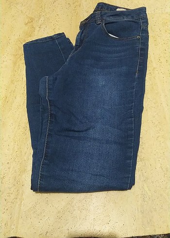 Defacto Kadın Mavi Normal Boy Slim Denim Pantolon
