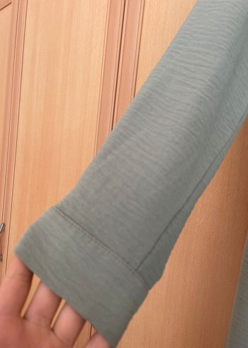 Diğer Gri Uzun Kollu Kadın Keten Tunik
