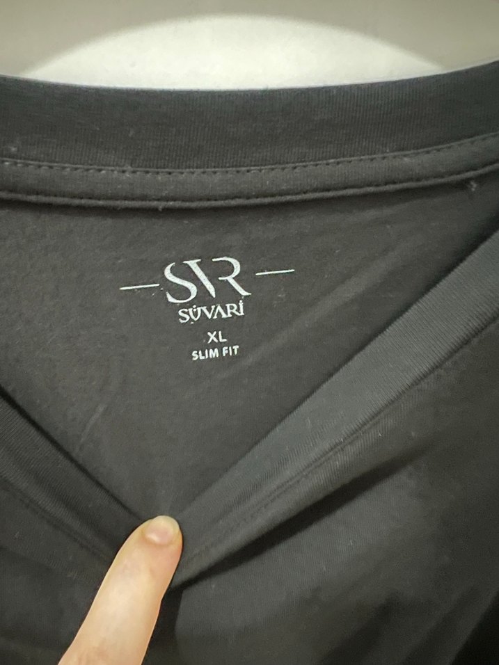 Siyah Basic Erkek Tişört - Görsel 2