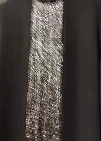 Uzun Kollu Siyah Püsküllü Uzun Elbise - Görsel 6