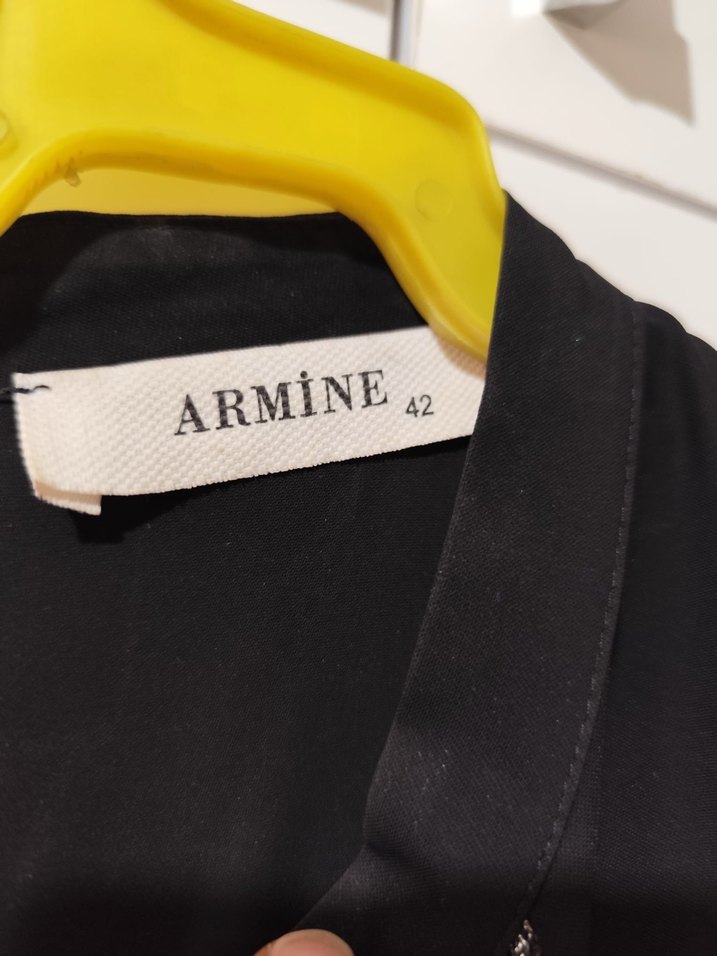 Uzun Kollu Siyah Püsküllü Uzun Elbise - Görsel 5