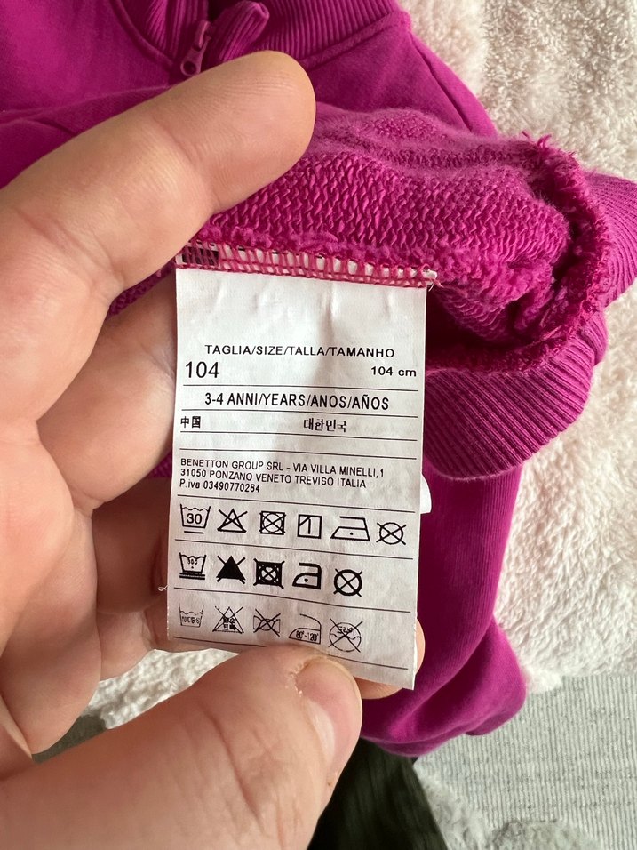 Kız Çocuk Parlak Pembe Fermuarlı Sweatshirt - Görsel 3