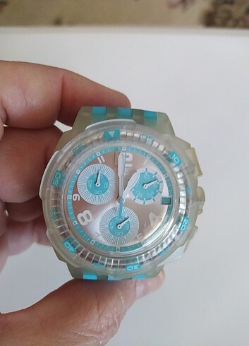 Beden turkuaz Renk ORİJİNAL KADIN SWATCH SAAT