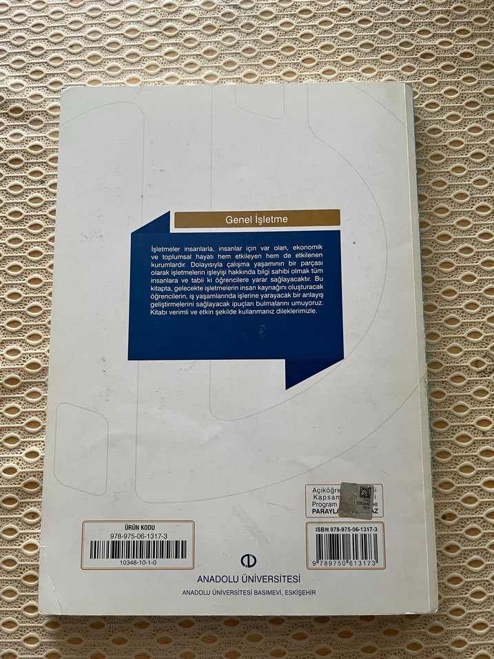 Genel İşletme - Anadolu Üniversitesi - Görsel 2