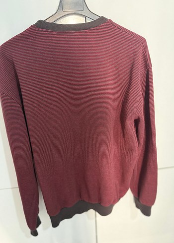 xl Beden Bordo Erkek Bisiklet Yaka Triko Kazak