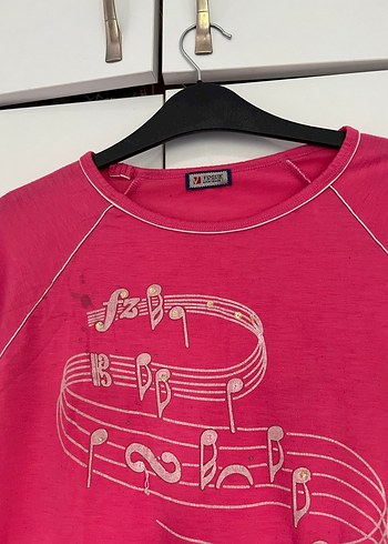 Pembe yarım Kollu Tişörtü - Görsel 2
