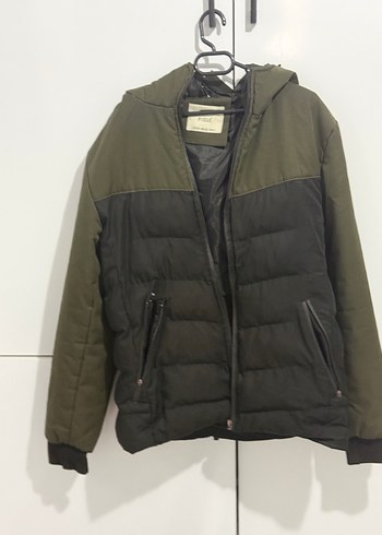 Fermuarlı Yeşil Erkek Günlük Mont - Görsel 2