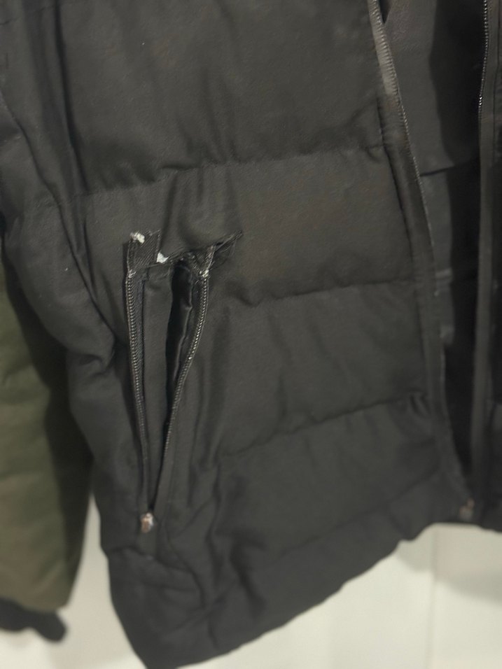 Fermuarlı Yeşil Erkek Günlük Mont - Görsel 3