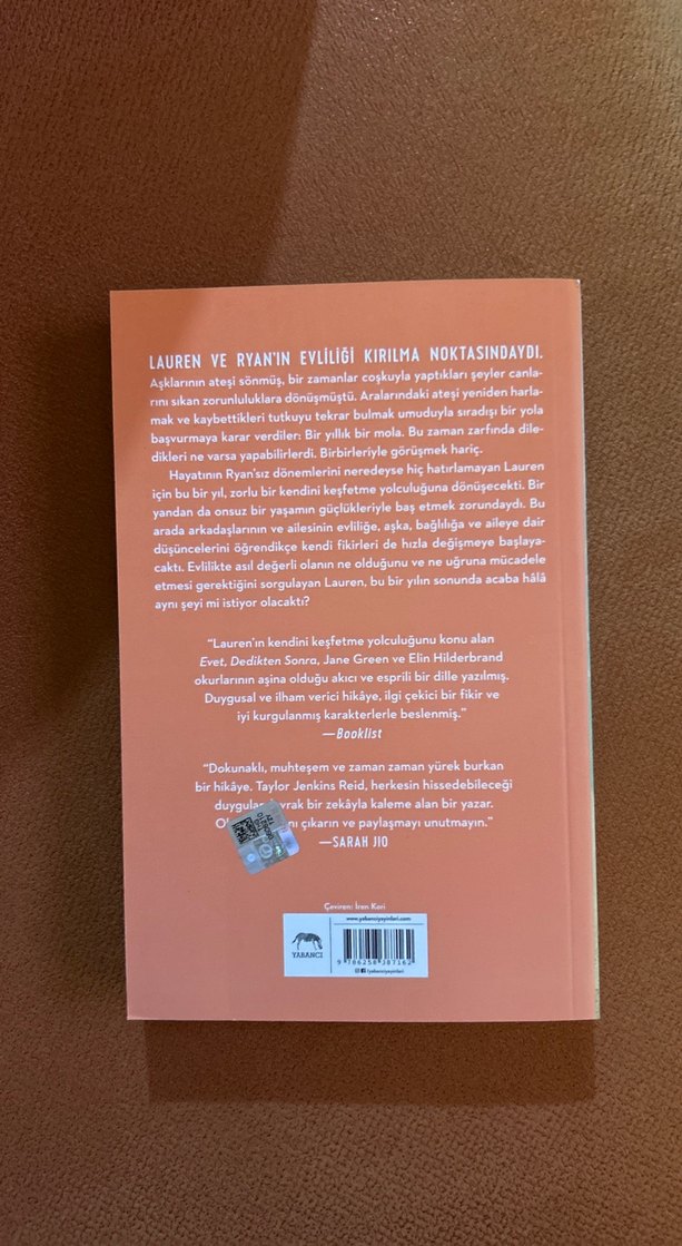 Evet, Dedikten Sonra - Taylor Jenkins Reid - Görsel 2
