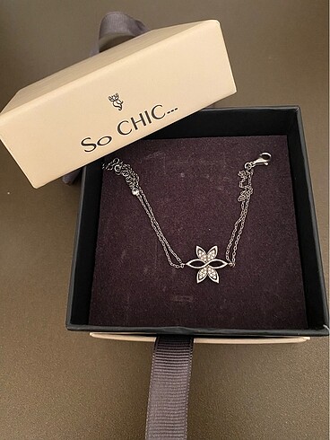 So Chic So CHIC Sonsuzluk Çiçeği Gümüş Bileklik