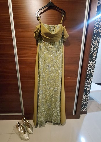 Bohem Uzun Kayık Yaka Drapeli Kadın Elbise - Görsel 5