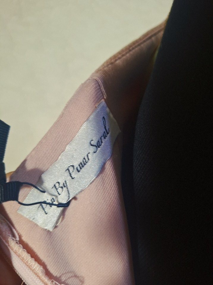 Bej Payetli Uzun Abiye Elbise - Görsel 5