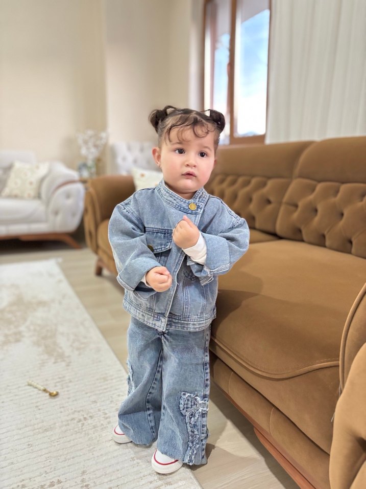 Kiz cocuk kot pantolon - Görsel 4