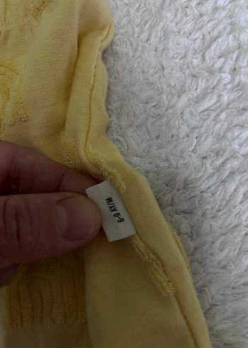 Sarı Triko Kız Bebek Tulum - Görsel 2