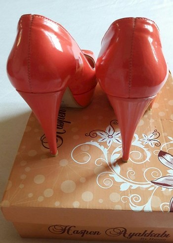 Nar Çiçeği Yüksek Topuklu Stiletto - Görsel 3