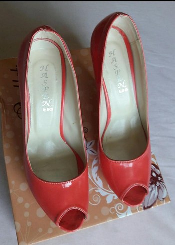 Nar Çiçeği Yüksek Topuklu Stiletto - Görsel 4