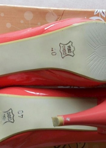 Nar Çiçeği Yüksek Topuklu Stiletto - Görsel 5