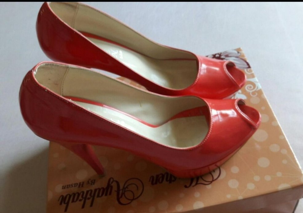 Nar Çiçeği Yüksek Topuklu Stiletto - Görsel 2