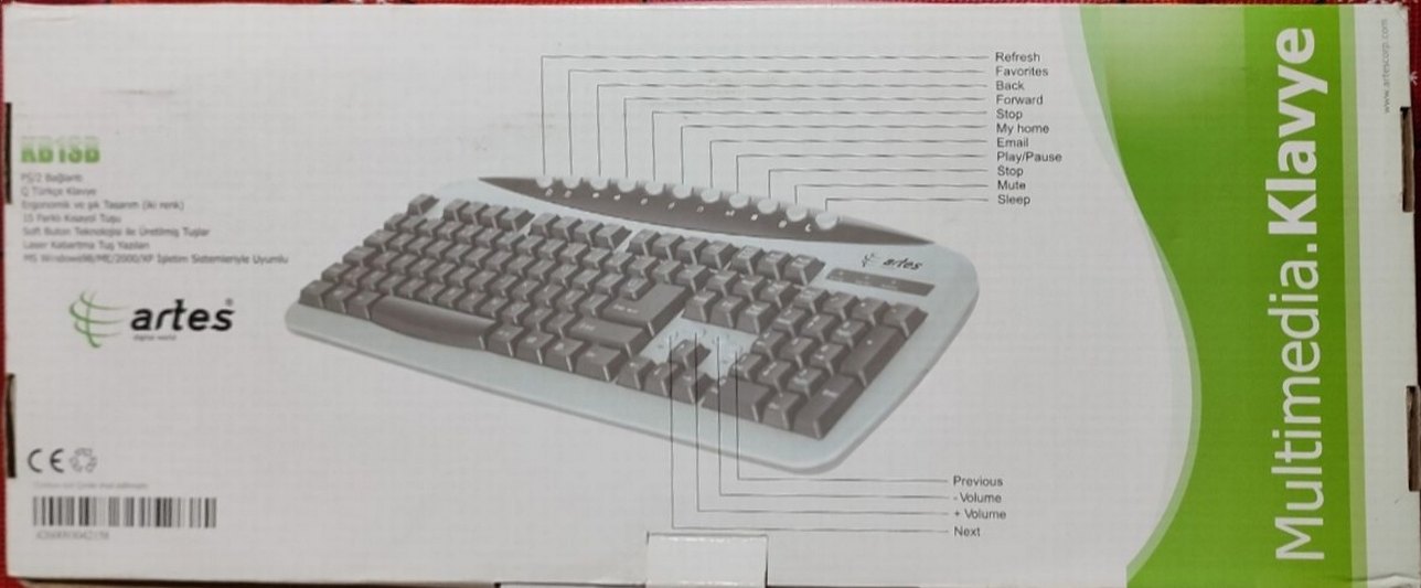 Artes KB1SB Multimedia Klavye - Görsel 2