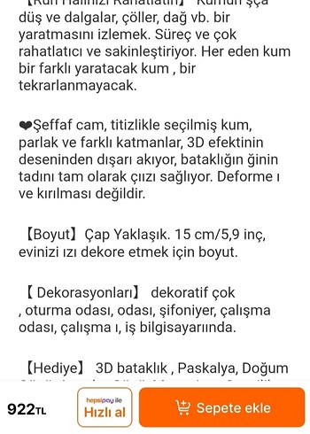 Dekoratif 3D Kum Saati - Görsel 6