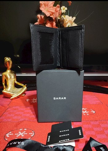 Sarar Siyah Baskılı Deri Erkek Cüzdanı - Görsel 2