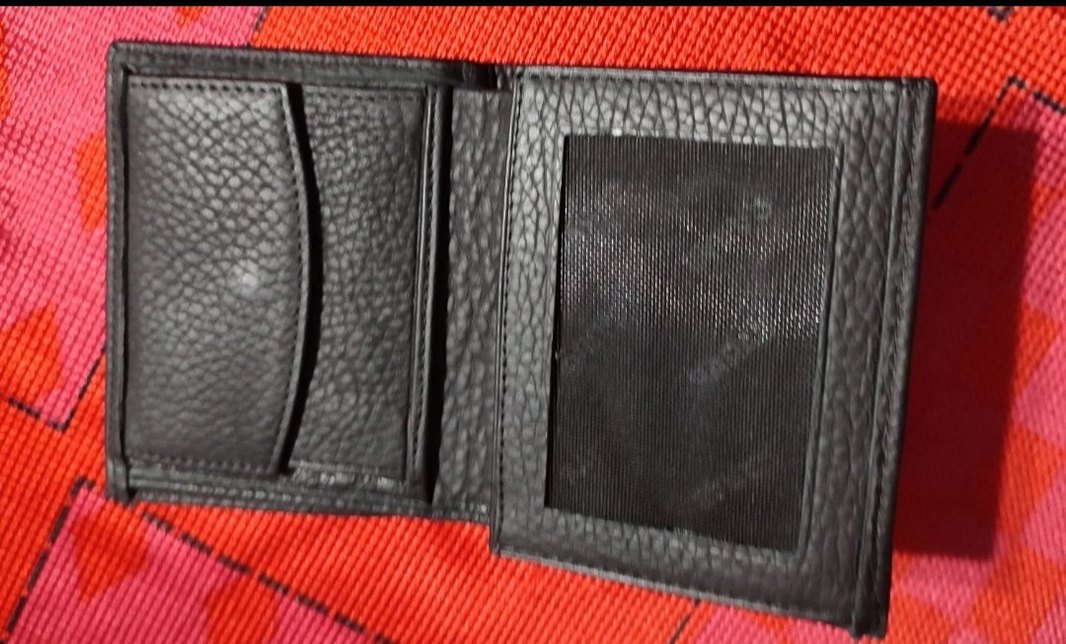 Sarar Siyah Baskılı Deri Erkek Cüzdanı - Görsel 4