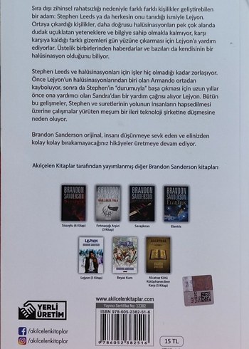 Lejyon Serisi - Brandon Sanderson Roman Seti - Görsel 6