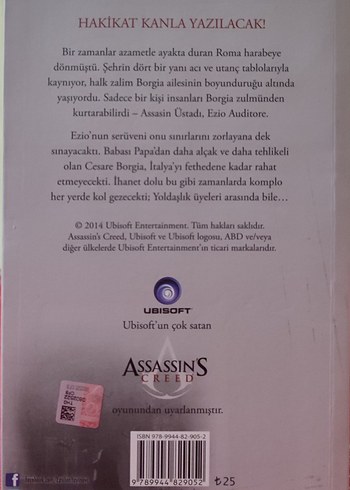 Oliver Bowden Assassin's Creed Kitapları - Görsel 8