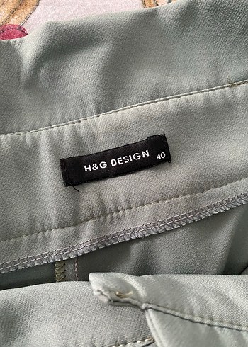 Kadın Yeşil Kemerli Kumaş Pantolon - Görsel 7