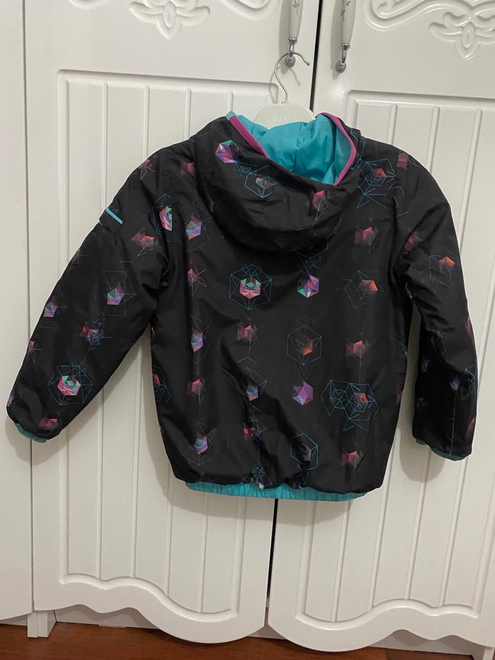 Kapşonlu Fermuarlı Kız Çocuk Mont - Görsel 4