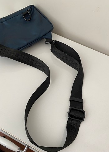 Kemerli Lacivert Kadın Çapraz Çanta - Görsel 5