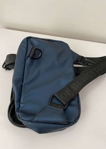 Kemerli Lacivert Kadın Çapraz Çanta - Görsel 4