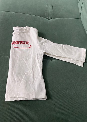 Kız Çocuk Beyaz Uzun Kollu Baskılı Tişört - Görsel 3