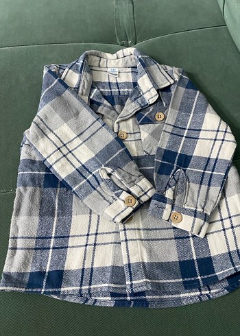 Düğmeli Erkek Çocuk Ekose Gömlek - Görsel 3