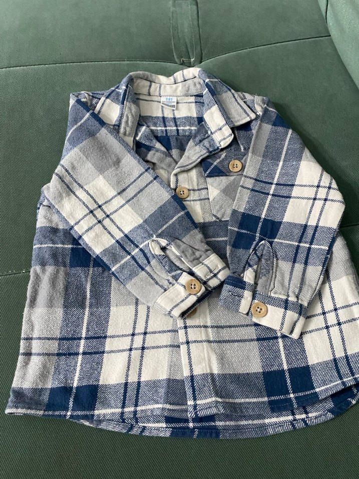 Düğmeli Erkek Çocuk Ekose Gömlek - Görsel 3
