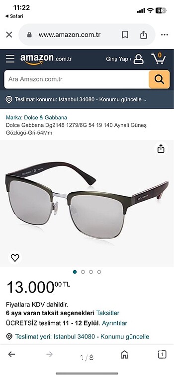 Erkek güneş gözlüğü #dolcegabbana